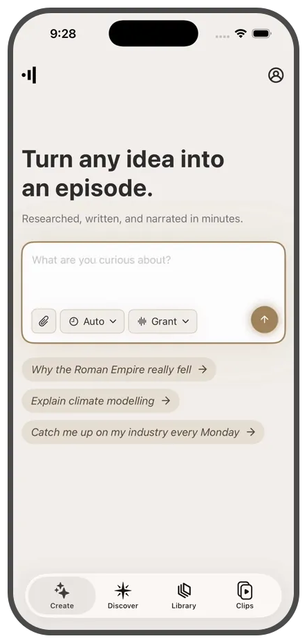 Adding a PDF, a link and pasted text to the Create composer